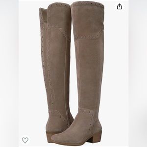 Vince Camuto Taupe Over the Knee Boots Size 8 Medium